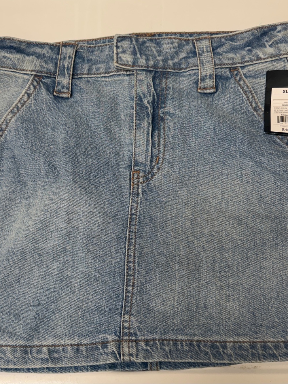 Denim mini skirt, Girls XL, NEW with tags.